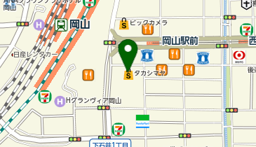 御座候 岡山高島屋店の地図画像