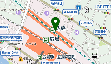 御座候 エキエ広島店の地図画像