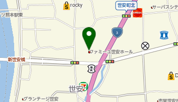 家族葬のファミーユ 世安ホールの地図画像