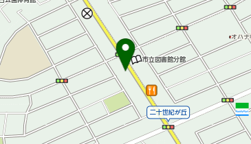 家族葬のファミーユ 二十世紀が丘ホールの地図画像