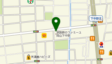 家族葬のファミーユ 岡山下中野ホールの地図画像