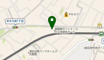 家族葬のファミーユ 大久保駅前ホールの地図画像
