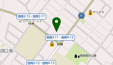 家族葬のファミーユ 西岡ホールの地図画像