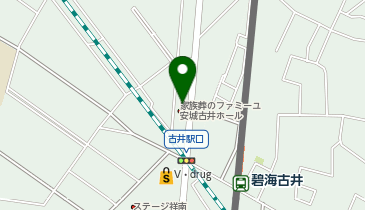 家族葬のファミーユ 安城古井の地図画像