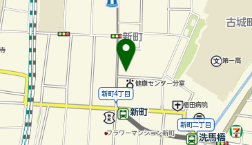 家族葬のファミーユ 新町ホールの地図画像