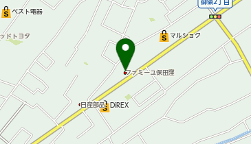 家族葬のファミーユ 保田窪ホールの地図画像