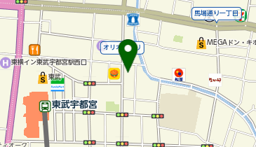 ザースト バルバリ宇都宮店の地図画像