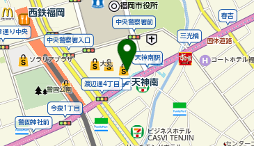 ファンケル 大丸福岡天神店の地図画像