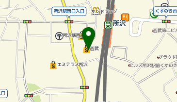 ファンケル 西武所沢店の地図画像