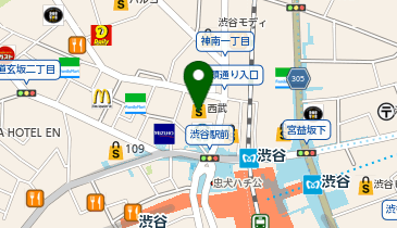 ファンケル 西武渋谷店の地図画像