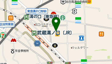 ファンケル マルイファミリー溝口店の地図画像