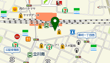ファンケル グランデュオ立川店の地図画像