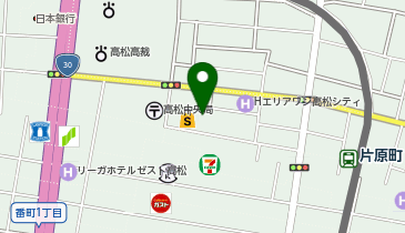 ファンケル 高松三越店の地図画像
