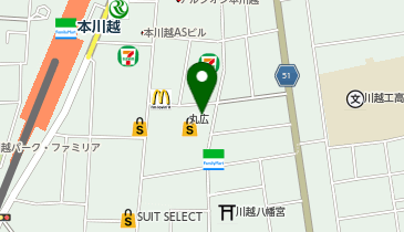 ファンケル 丸広百貨店川越店の地図画像