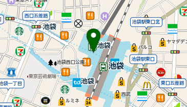 ファンケル 東武百貨店池袋店の地図画像