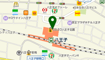 ファンケル セレオ八王子店の地図画像
