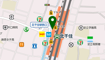 ファンケル ルミネ北千住店の地図画像
