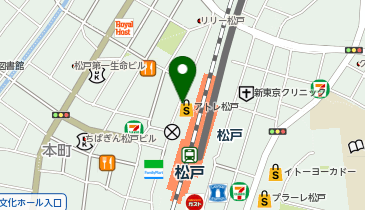 ファンケル アトレ松戸店の地図画像