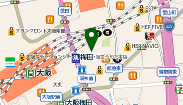 ファンケル 阪急うめだ本店の地図画像
