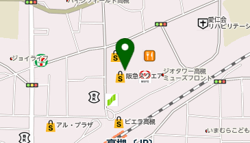 ファンケル 高槻阪急スクエア店の地図画像