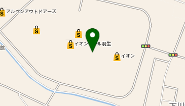 ファンケル イオンモール羽生店の地図画像