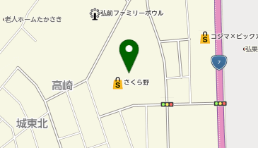 ファンケル さくら野百貨店弘前店の地図画像