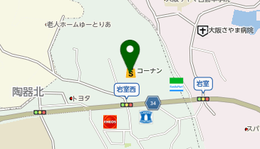 コーナン泉北店の地図画像