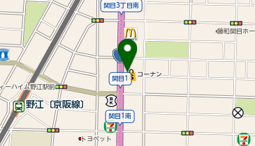 コーナン関目店の地図画像
