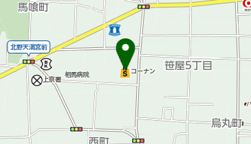 コーナン西陣上七軒店の地図画像