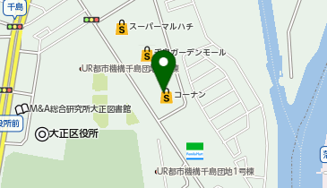 コーナン大正千島店の地図画像