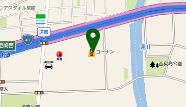 コーナン尼崎道意町店の地図画像
