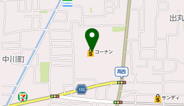 コーナン高槻城西店の地図画像
