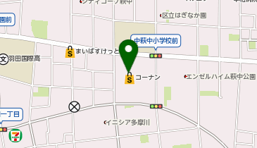 コーナン本羽田萩中店の地図画像