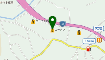 コーナン田辺店の地図画像