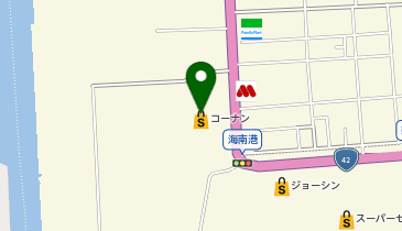 コーナン海南店の地図画像