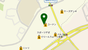 コーナンぐりーんうぉーく多摩店の地図画像
