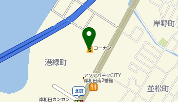 コーナン岸和田ベイサイド店の地図画像