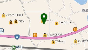 コーナン綾川店の地図画像