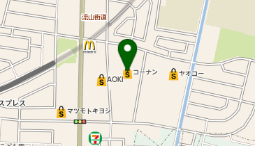 コーナン南流山店の地図画像