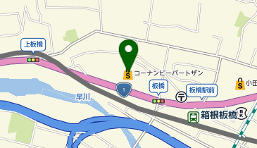 コーナンビーバートザン小田原店の地図画像