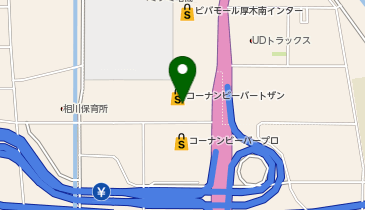 コーナンビーバートザン厚木店の地図画像