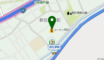 コーナンPRO新在家店の地図画像
