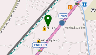 コーナンPRO高槻上牧店の地図画像