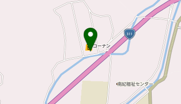 ホームストック上富田店の地図画像