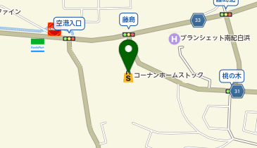 ホームストック白浜店の地図画像