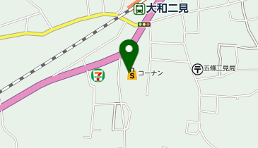 ホームストック五條二見店の地図画像