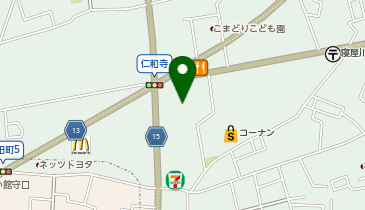 コーナン寝屋川仁和寺店の地図画像