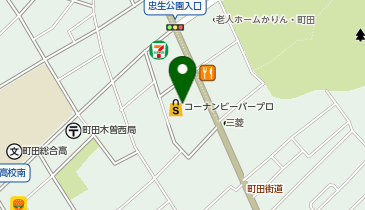 コーナンビーバープロ町田木曽店の地図画像