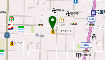 コーナンPRO梅南店の地図画像