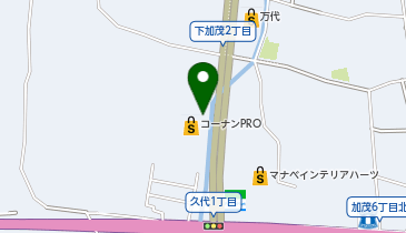 コーナンPRO川西加茂店の地図画像